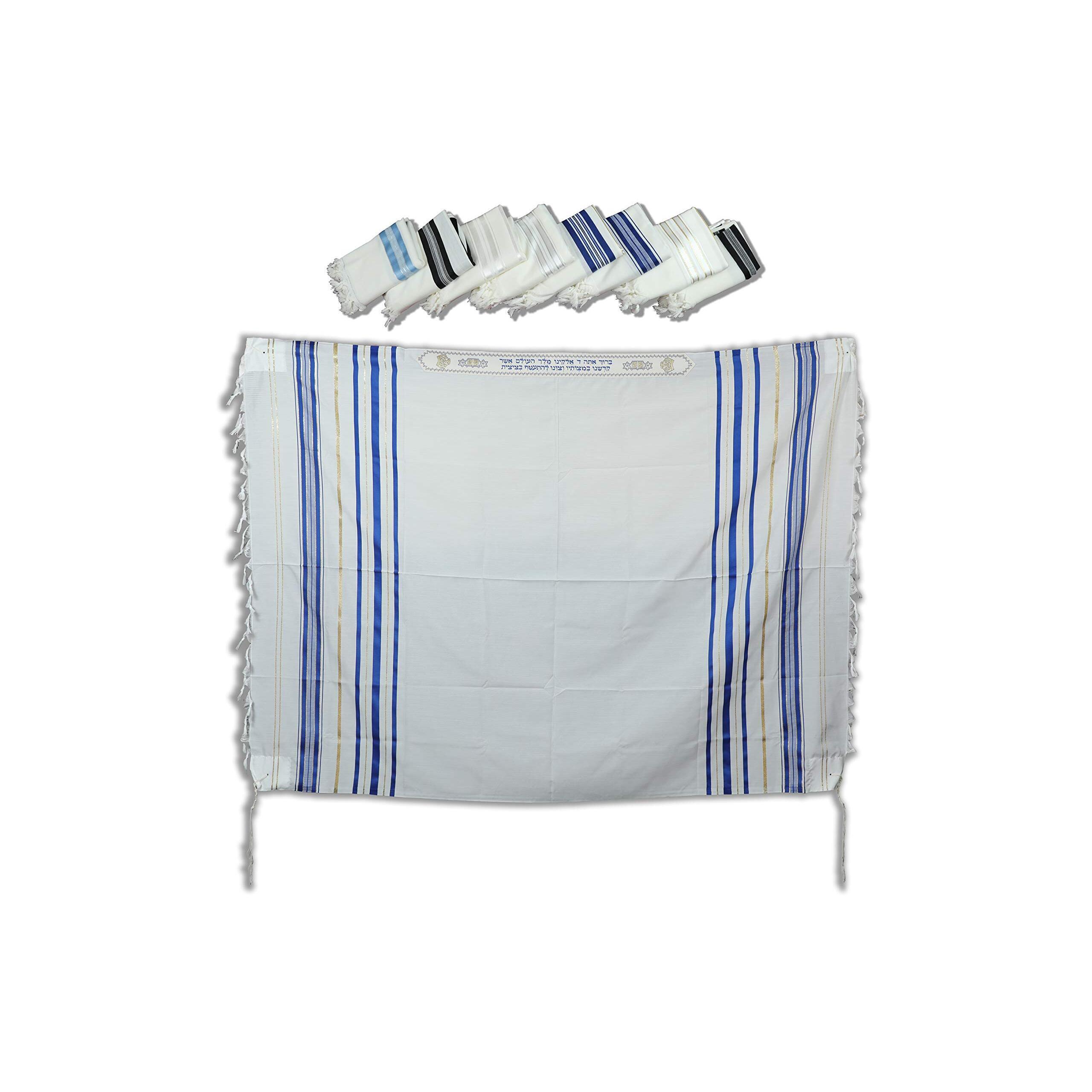 5259 Talitania Traditional Pure Wool Tallit Prayer Shawl Tallis Gadol (Size
